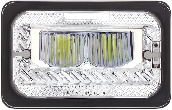 C2W ULTRALIT - Heated LED High-Beam Headlight, 4 x 6 inch, Chrome