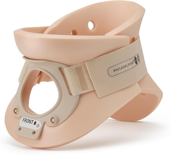 5 1/4 inch Philadelphia Rigid Cervical Collar with Neck Support Foam Lightweight Soft Brace for Men and Women (Small)