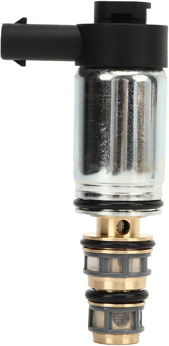 Electronic Control Solenoid Valve for Automotive Conditioning Compressors Pressure Regulation Metal ABS Construction Compatible with Most OEM AC Systems
