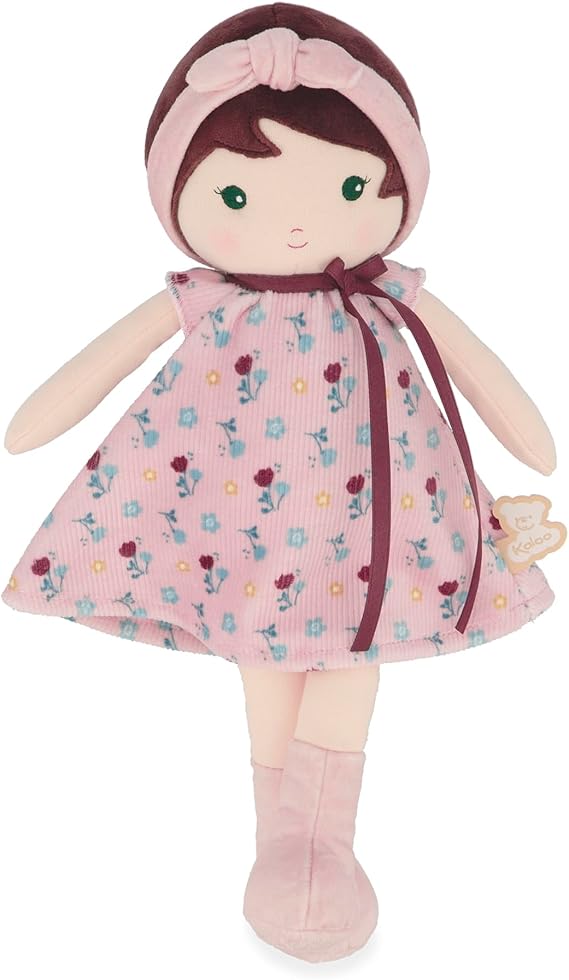Kaloo - Tendresse - Plush Figure Toy - Leonie - 32cm | Safe for Infants - Beautiful Floral Design - Personalized Name Ribbon - Soft Cuddling Companion - Perfect Baby Gift