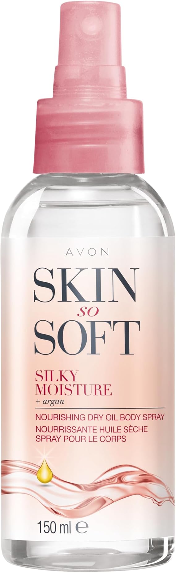Avon Skin So Soft Silky Moisture Nourishing Dry Oil Spray 150ml | Locks in Moisture, Formulated with Argan Oil, Quick Dry Formula, Cruelty Free