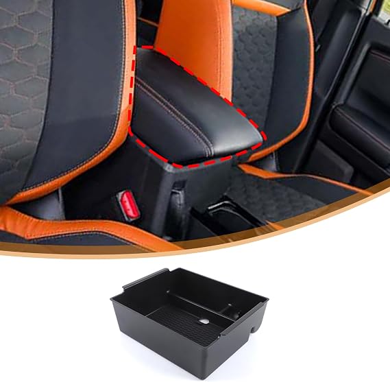Center Console Organizer for M-itsubishi L200 / Triton 2024 2025 Armrest Storage Box ABS Center Console Insert Organizer Tray L200 Accessories