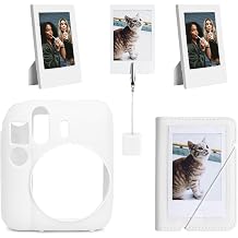 Instax mini 12 White Slicon Case Mini 28's Album and Photo Frames Accessory Set