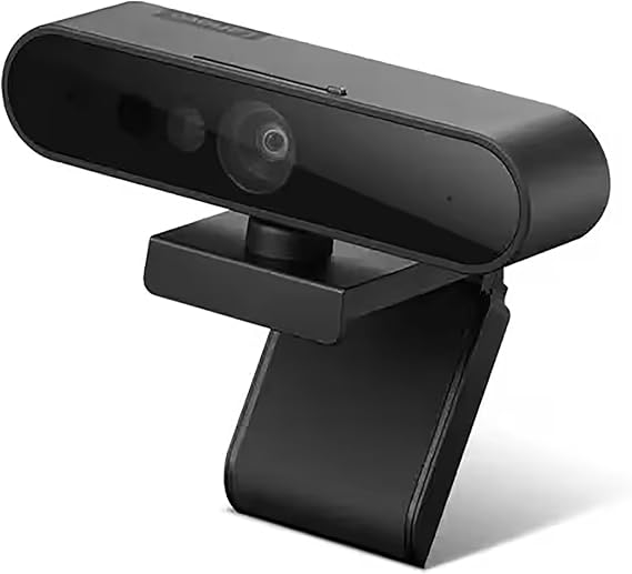 Lenovo Performance FHD 1080p Webcam USB-C,Log-on with Windows Hello, Dual Microphones, 95 Degree Lens and 4X Digital Zoom, Sliding Privacy Shutter, Black