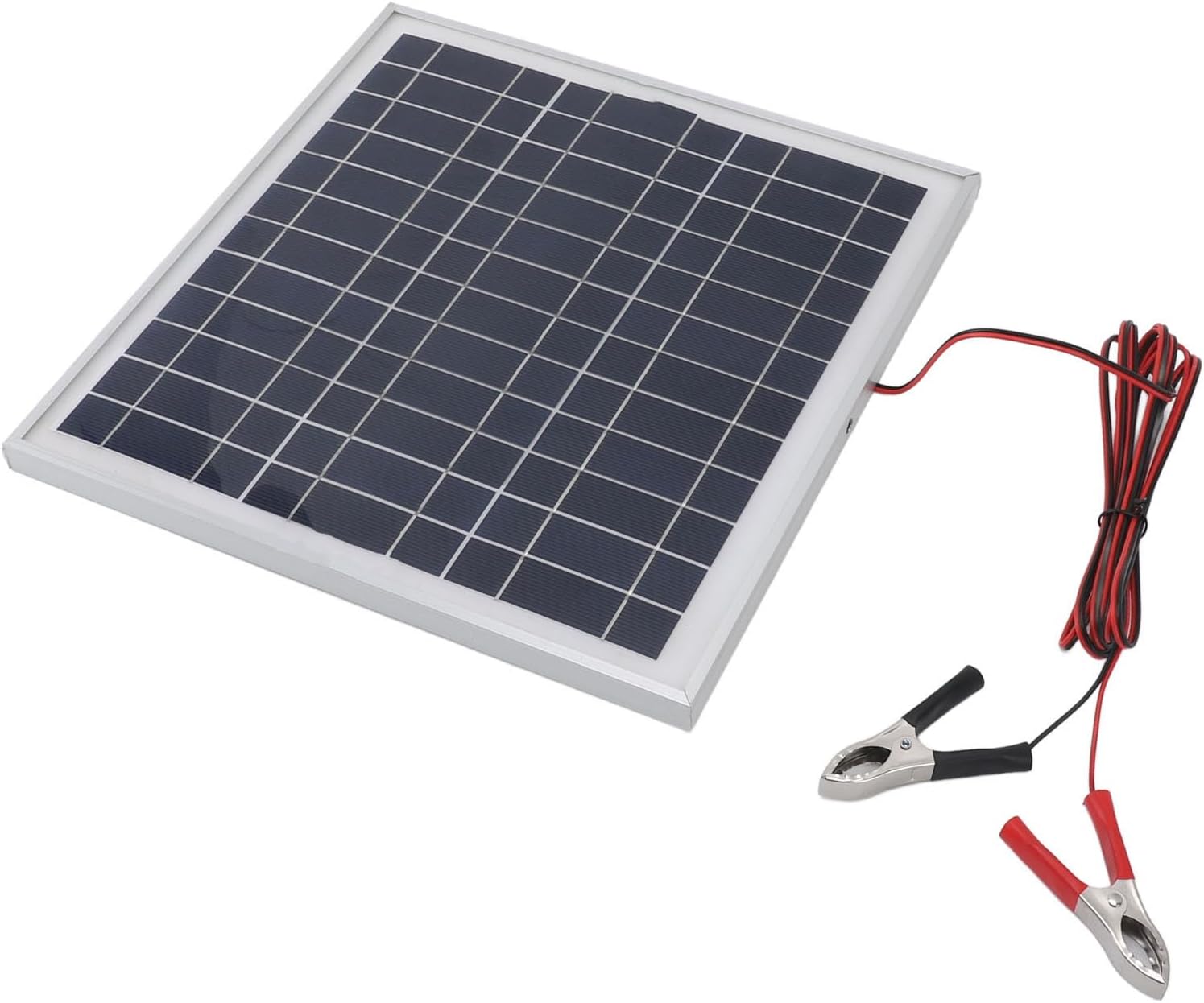 50W Portable Solar Panel with Long Lasting Durability, Battery Clip Design, and 3 Meter Cable for Camping, Hiking, Outdoor Charging