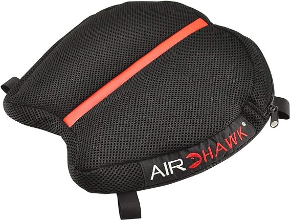 AIRHAWK 11" x 11" Cruiser R Small Motorcycle Seat Cushion - Lightweight Portable Inflatable Multi-Cell Air Pad with Breathable Spacer Mesh Cover