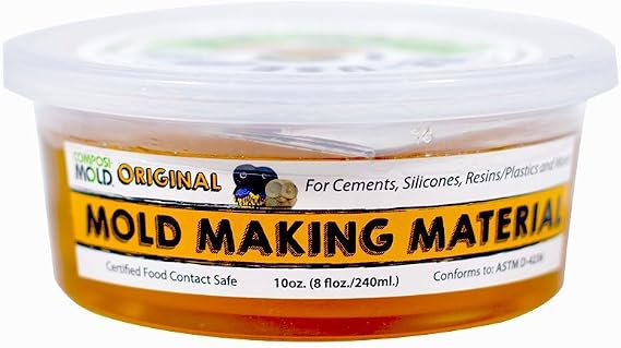 ComposiMold LT10 Reusable Molding Material, Craft Molds, 10-Ounce