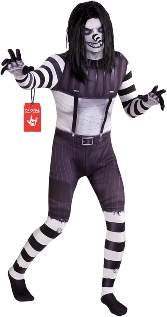 Morphsuits Laughing Jack Costume Adult, Halloween Costume for Adults