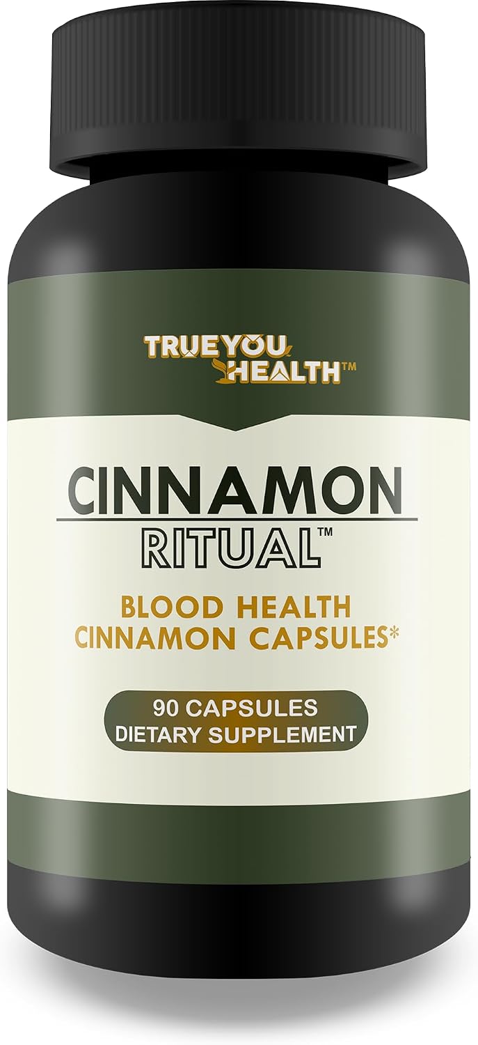 Cinnamon Ritual - Our Best Cinnamon Supplement for Blood Support - Promotes Healthy Blood Flow - Improved Formula WTurmeric & Vitamins - Glucose Reset Ritual Sugar Health Blood Health