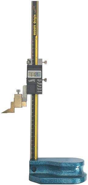 iGAGING 12"/300mm Electronic Digital Height Gage, Absolute Reading, in/mm/Fractional Reading, IP54 Protective Rating, #35-630