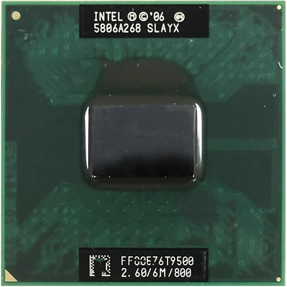 Ordenador, procesador CPU, unidad Central de proce 2 Duo T9500 SLAQH SLAYX 2.6 GHz Dual-Core Dual-Thread CPU Processor 6M 35W Socket P Desktops, Tablets, Laptops, Servers, Processors