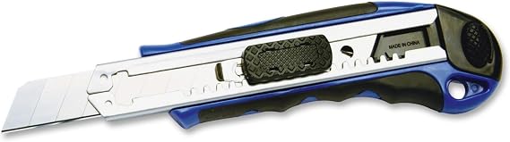 Cosco Snap Off Blade Retractable Utility Knife (COS091514), Blue