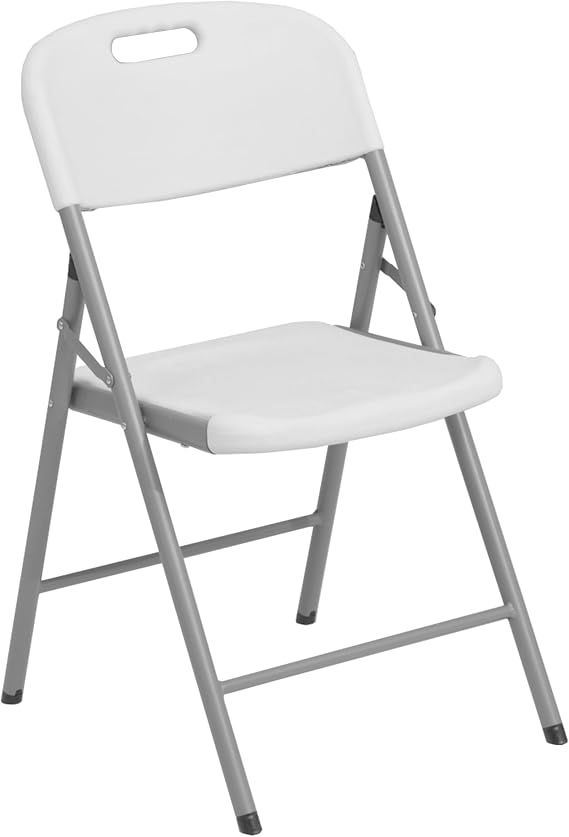 Folding Chairs, Heavy Duty Indoor and Outdoor, 4-Pack, White