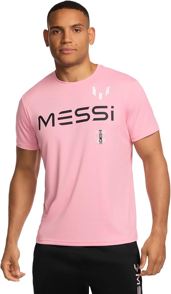Messi Men's Logo 10 Back Tee, Lifestyle Short Sleeve T-Shirt, Standard Fit with Graphic
