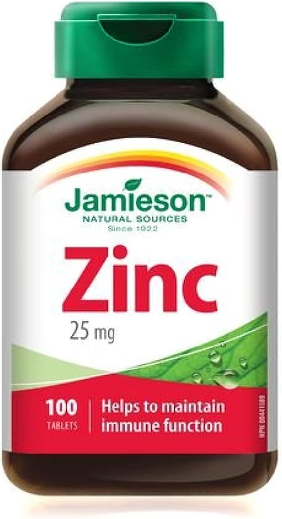 Jamieson Zinc 25 mg, 100 Tablets