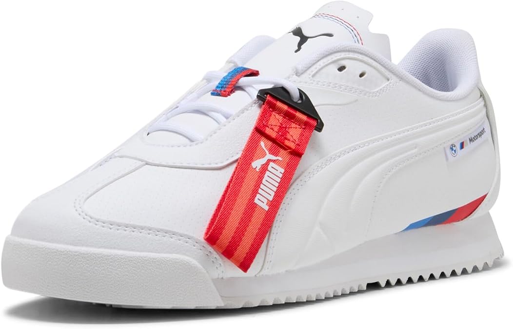 Puma Men's BMW Motorsport Roma Shoes Sneaker, White/Black, 11 UK