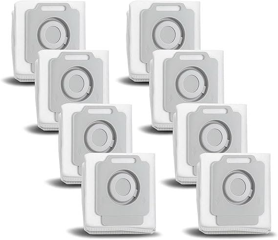 8 Pack Large Capacity Bags Compatible with iRobot Roomba i s j Vacuum Series i1/ i1+, i3 i3+ i3+ EVO(3550 3554), i4 i4+, i5 i5+, i6 i6+, i7 i7+, j5 j5+, j6 j6+, j7 j7+, S9 S9+ Vacuum dirt disposal bag