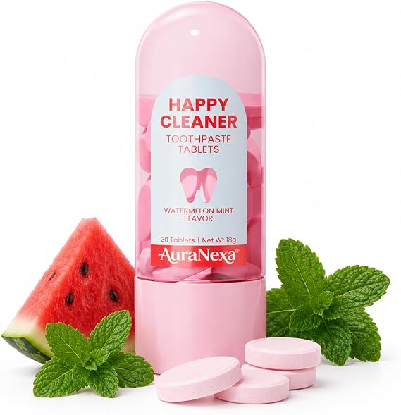 Nano Hydroxyapatite Toothpaste Tablets, Watermelon Mint, 30 Count