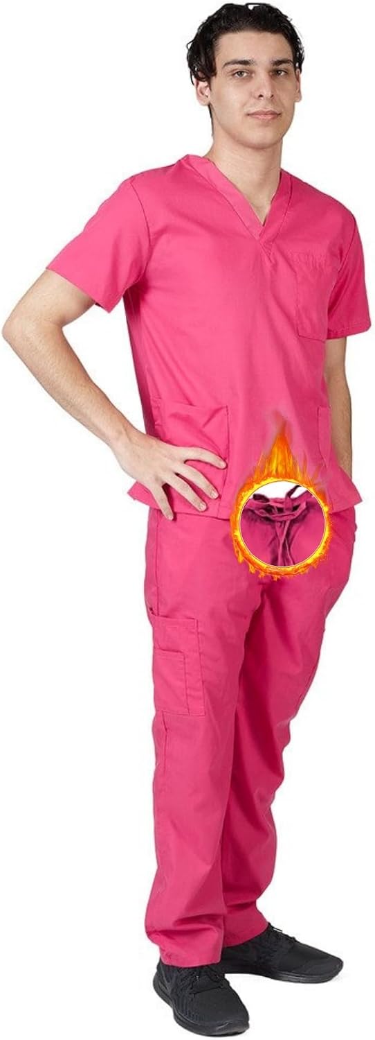 M&M SCRUBS Men Scrub Set Medical Scrub Top and Pants
