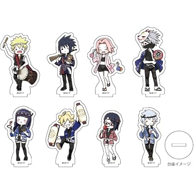 NARUTO & BORUTO 02 Summer Festival Ver. Graph Art Illustration Acrylic Petit Stand 8 Piece Box