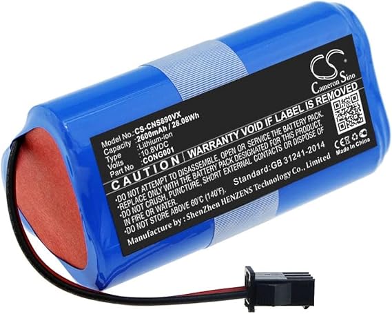 VI VINTRONS Battery for Cecotec Conga 890 Slim,