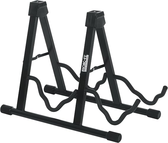 Gator Rok-It by Frameworks A-Frame Double Guitar Stand, Holds Most Standard Electric and Acoustic Guitars (RI-GTRAU2X)