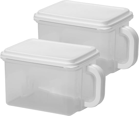 Buddeez Cereal Containers Storage - Airtight Food Storage Containers with Lids - BPA Free Plastic Food Dispenser 21 Cup White