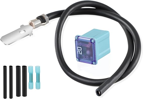 Fuel Pump Fuse Relocation Terminal Repair Kit with Extra Tubes, Fuel Pump Fuse Relocation Harness Kit Compatible with Ford F150 3.5L 3.7L 4.6L 5.0L 6.2L V6 V8 2009-2014 Replace#: EL3Z14293A