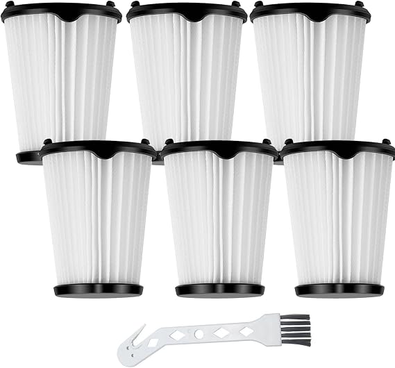 6 Pack Replacement VAF-1 Vacuum Filters Compatible With Electrolux Ergorapido Stick Vacuum Cleaner EHVS2510AW VS3510AR(Standard&Pet Version) Part# EL65522 (6pack)