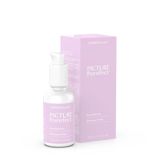 DERMAdoctor Picture Porefect Retinol Pore Minimizer Serum, 1 oz | Azelaic, glycolic + lactic acids Helps decongest, mattify + refine visible texture Creates a smoother makeup canvas