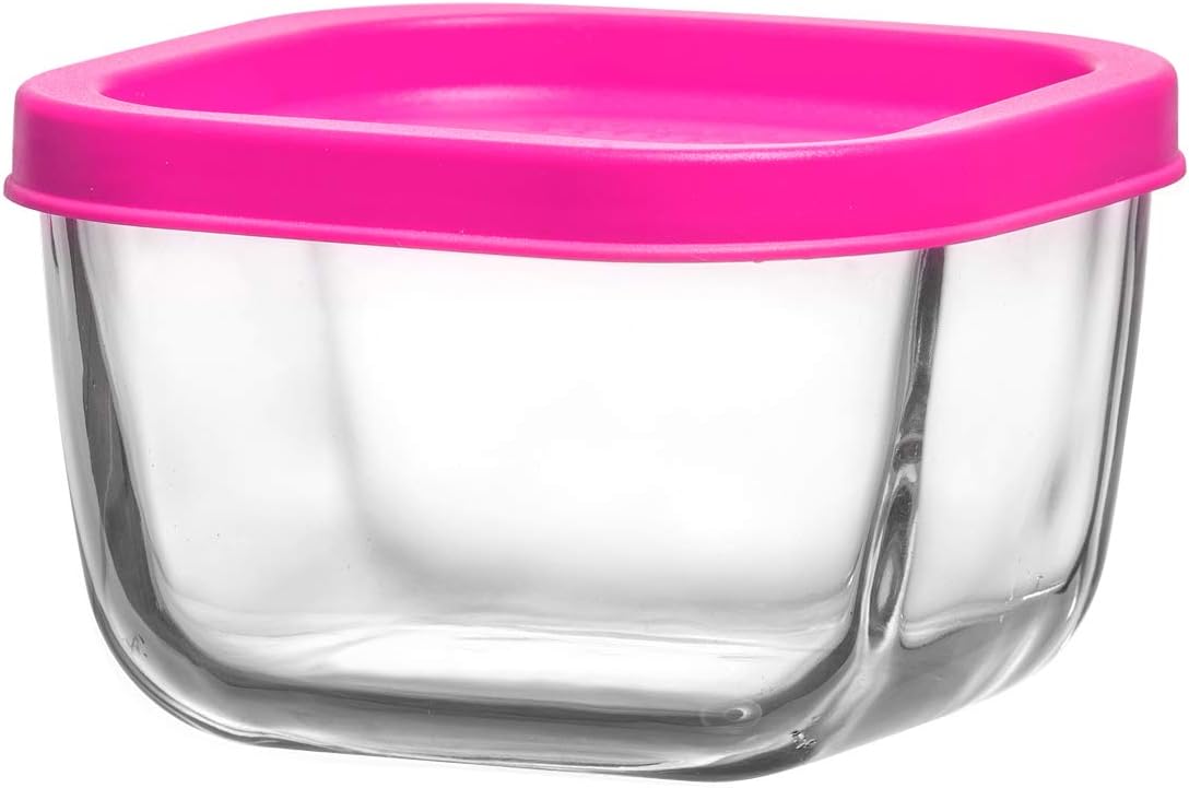 LAV Cube Storage Container, Glass, 270 cc, 4 Pieces