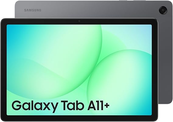 Samsung Galaxy Tab A11+, Android Tablet, AI Features, Sleek and Modern Design, 11 Inch 90Hz Display, 128GB Storage, 6GB Memory, With Dolby Quad Speakers, Grey, (UK Version)