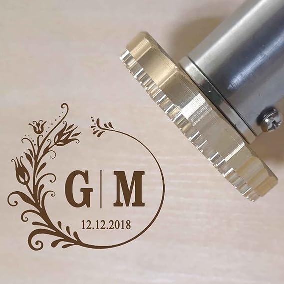 Custom Electric Branding Iron for Wood Customize Wood Stamp Logo Mother Day Gift for Woodworker and Leather Craft Food Branding Iron (1"x1")