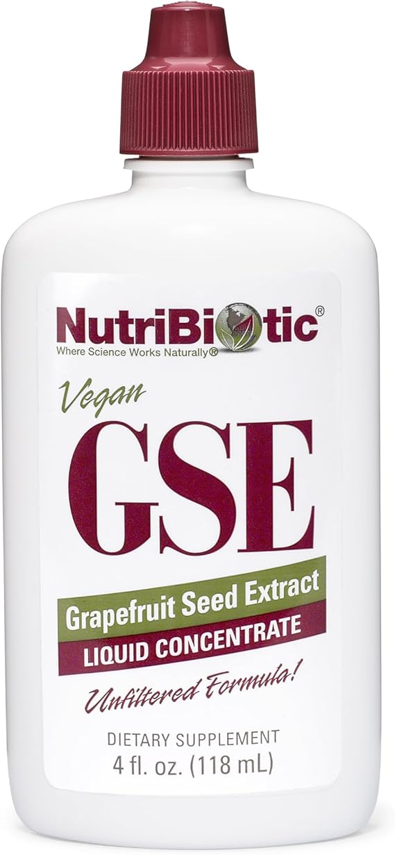 NutriBiotic GSE, 4 Oz Liquid | The Original Grapefruit Seed Extract Premium Concentrate with Bioflavonoids | Vegan, Gluten Free, Non-GMO