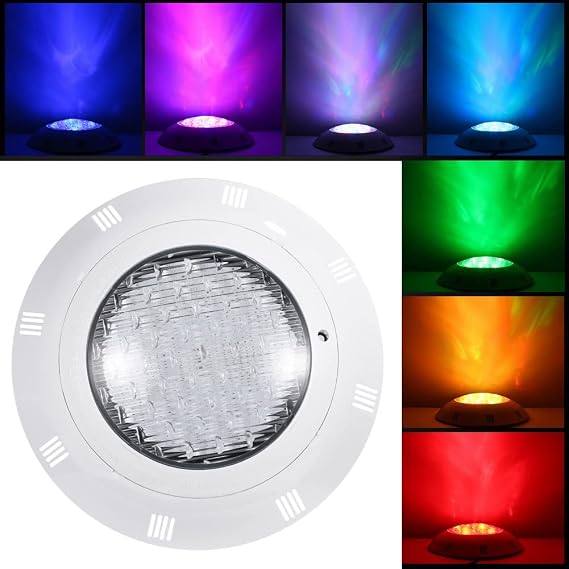 LED Underwater Swimming Pool Lights, AC12V 35W 360 LED RGB Multi Color IP68 Waterproof Underwater Swimming Pool Bright Light with Remote Control
