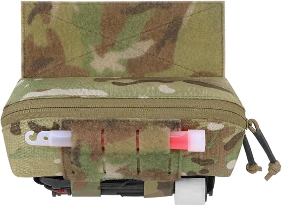 KRYDEX Tactical Small Drop Pouch Mini Dangler Pouch with TQ Holder and Hook and Loop Panel
