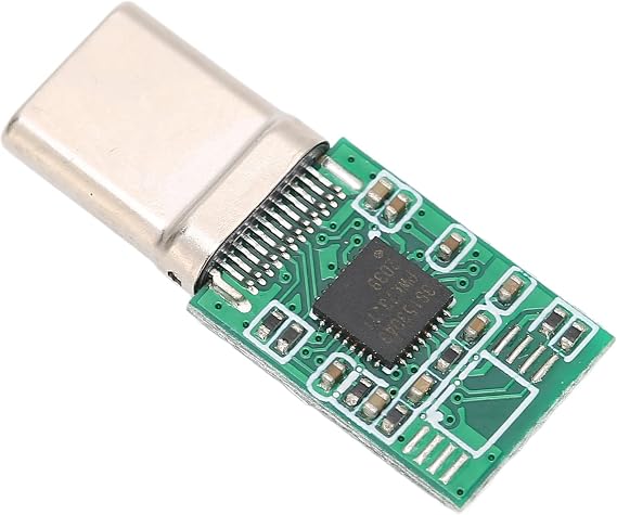 DIY USB C Adapter, 5V PCB DAC Decoding Sound Adapter, Support Headset and Microphone, for Type C Computer, PC, Laptop, Phone Devices