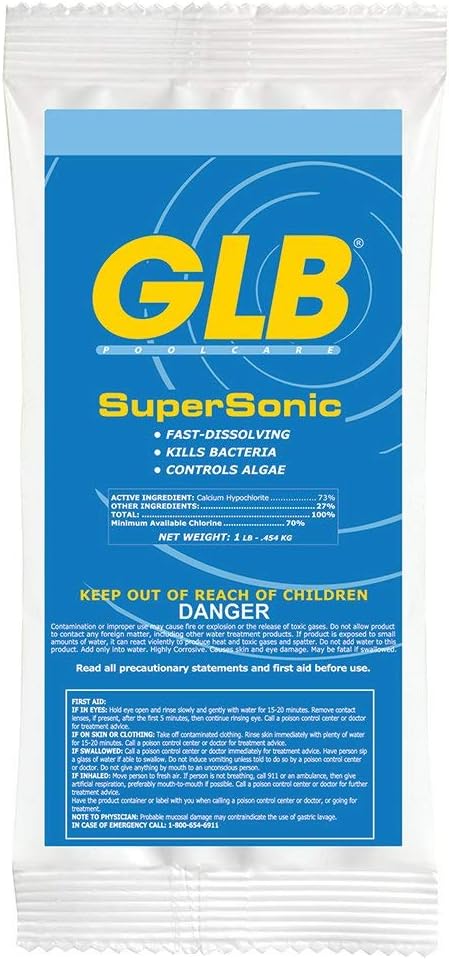 GLB 71442A Supersonic 73% Cal-Hypo Shock, 1 lb., Case of 24