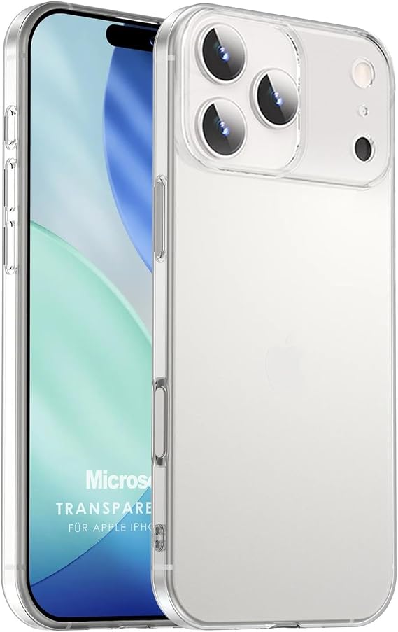 Microsonic Apple iPhone 17 Pro Max için Kılıf Transparent Soft Şeffaf [iPhone 17 Pro Max ile Uyumlu Kılıf - Şeffaf]