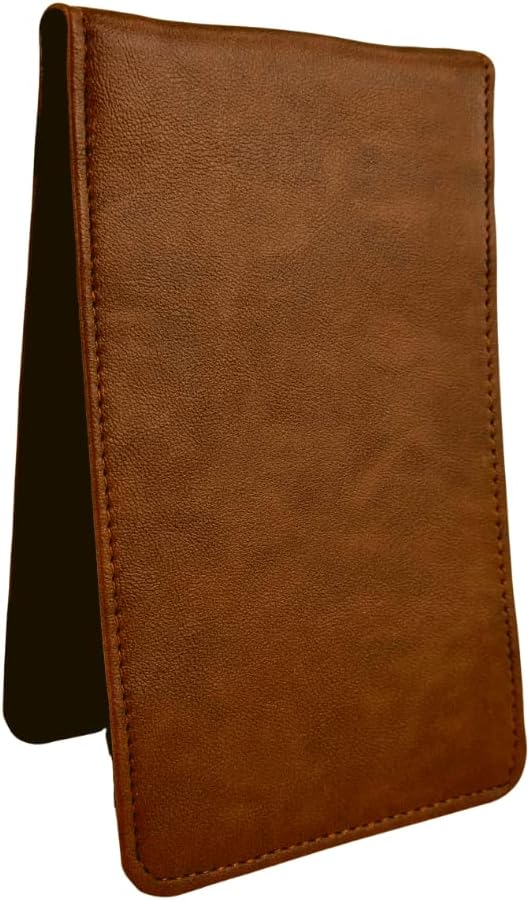Sunfish Brown Leather Golf Scorecard and Yardage Book Holder
