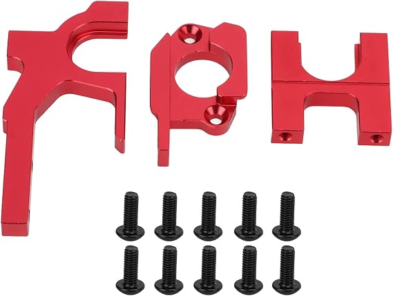 Rc Stand, RC Motor Mount Base Practical Easy to Install RC Motor Mount Greater Stability for 104001 1/10 RC Car (Red)