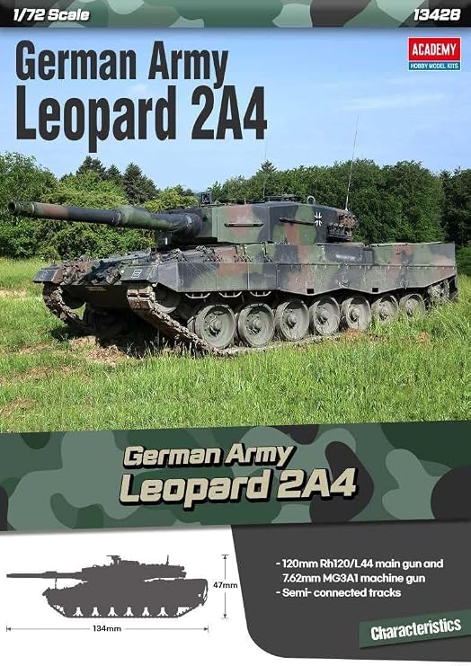 Academy 13428 Germany Leopard 2A4 Plastic Model 1/72
