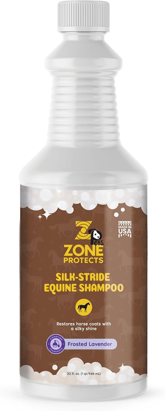 Silk-Stride Equine Shampoo; Silky Smooth Ingredients for Your Horse to Stride in Silk; Signature Fragrance - Frosted Lavender