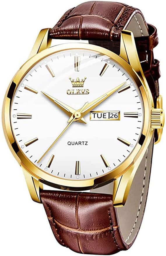 Men's Watch Leather Strap Waterproof Watch Man Analogue Quartz Ultralight Men's Watches Optional Black Blue White Dial