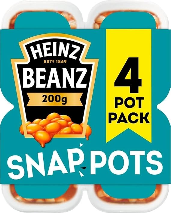 Heinz Beans Snap Pots, 4 count, 800 g