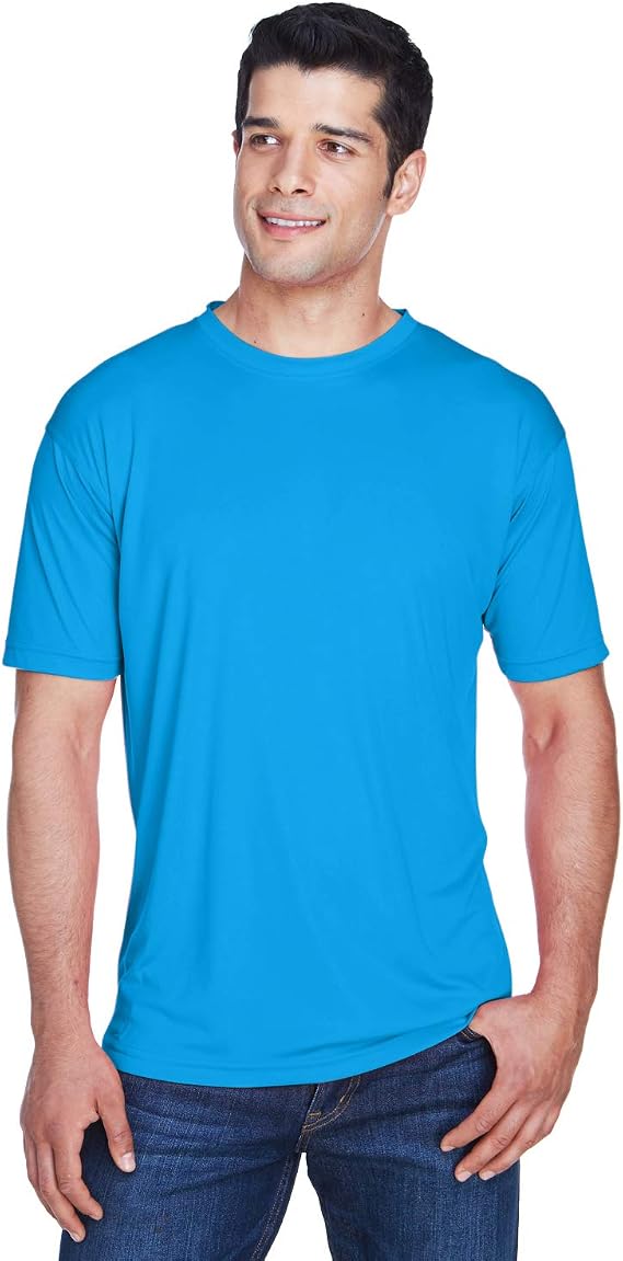 UltraClub Men's Cool & Dry Sport Performance Interlock T-Shirt 3XL SAPPHIRE