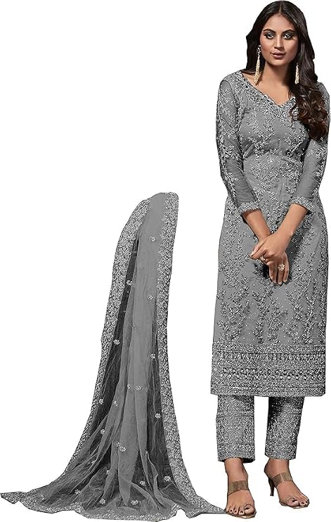 ziya Indian/Pakistani Ethnic wear with Heavy Work Georgette Plaazo Salwar Kameez