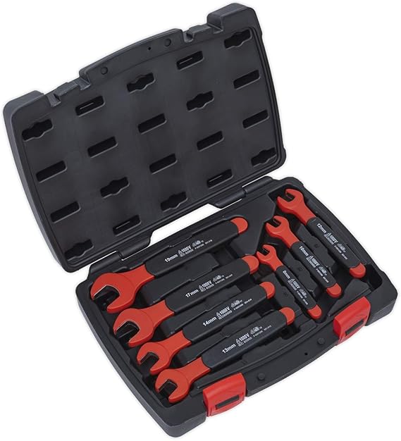 Sealey AK63171 VDE Approved Insulated Open End Spanner Set, 7 Pieces