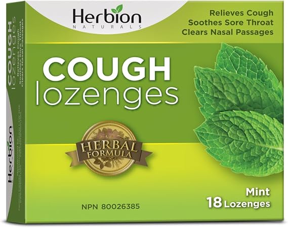 Herbion Naturals Cough Drops, Mint, 18 Count