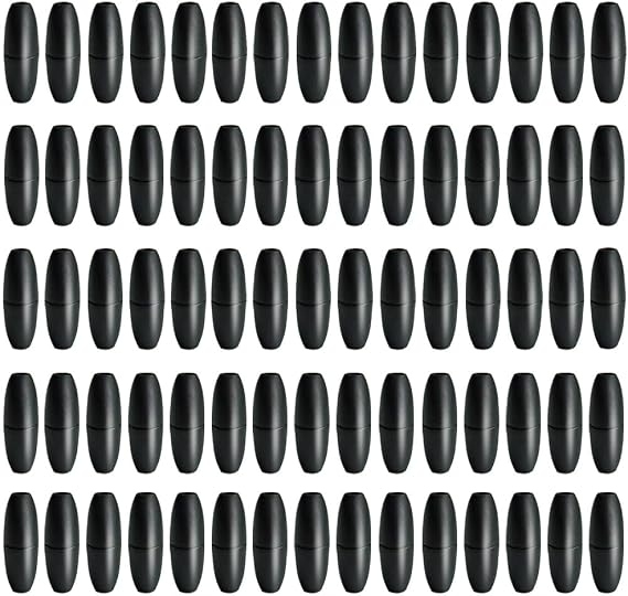 Ewparts Breakaway Clasp Black Beads Connectors for Lanyards 100 Pieces